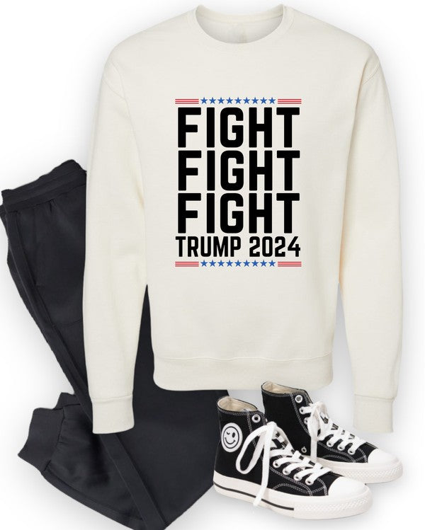 Fight Fight Fight Trump 2024 Graphic Sweatshirt