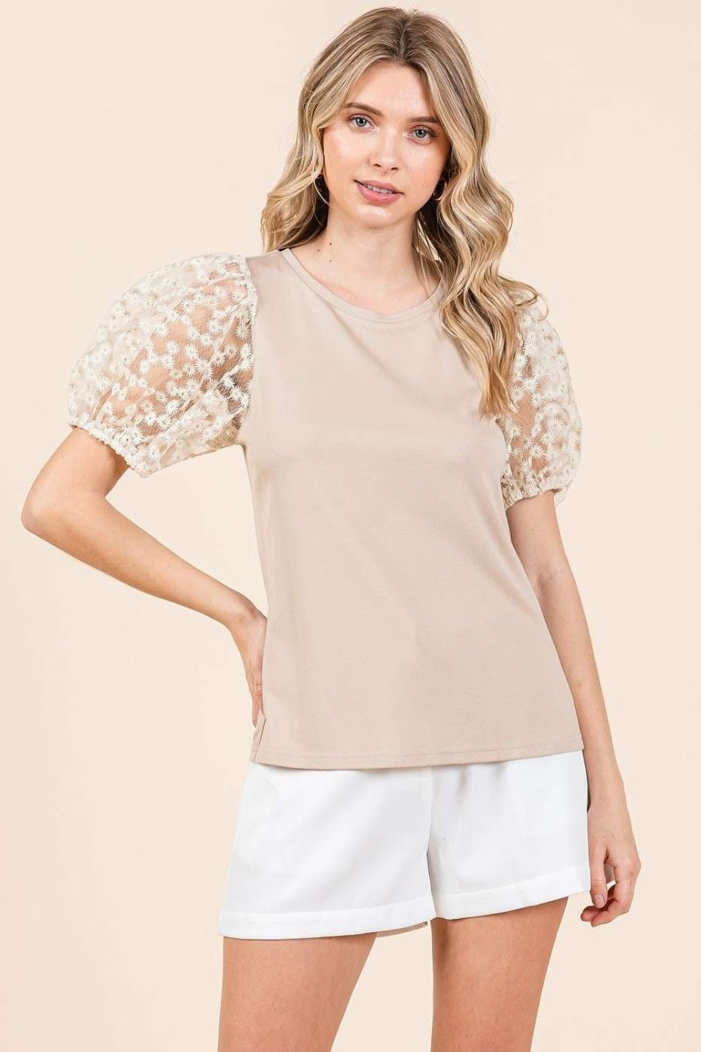 Harper Puff Short Sleeve Top