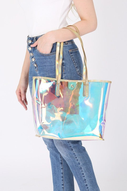 Louis Vibes Holographic Tote